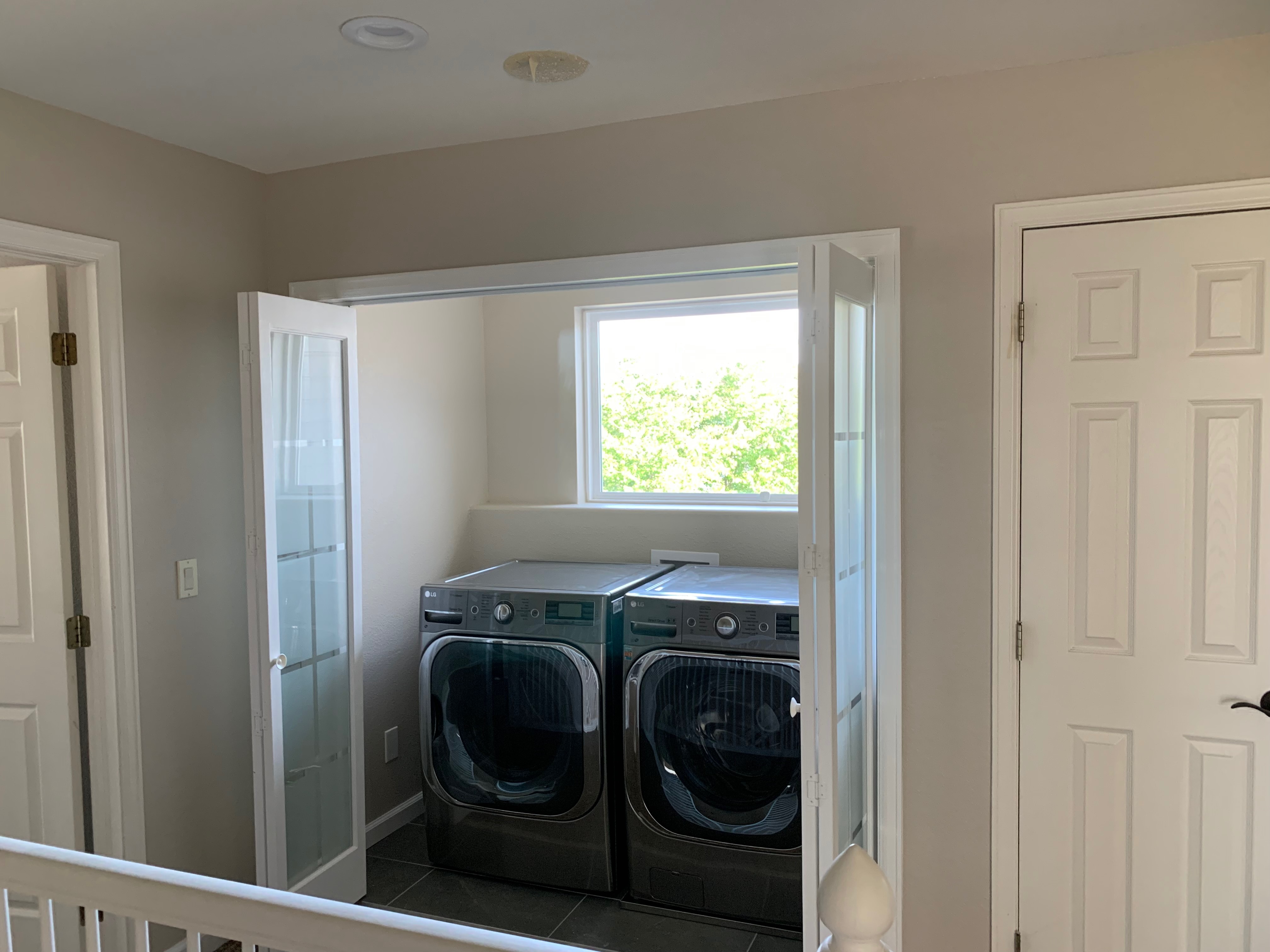 Second floor laundry closet | Twinsprings Research Institute